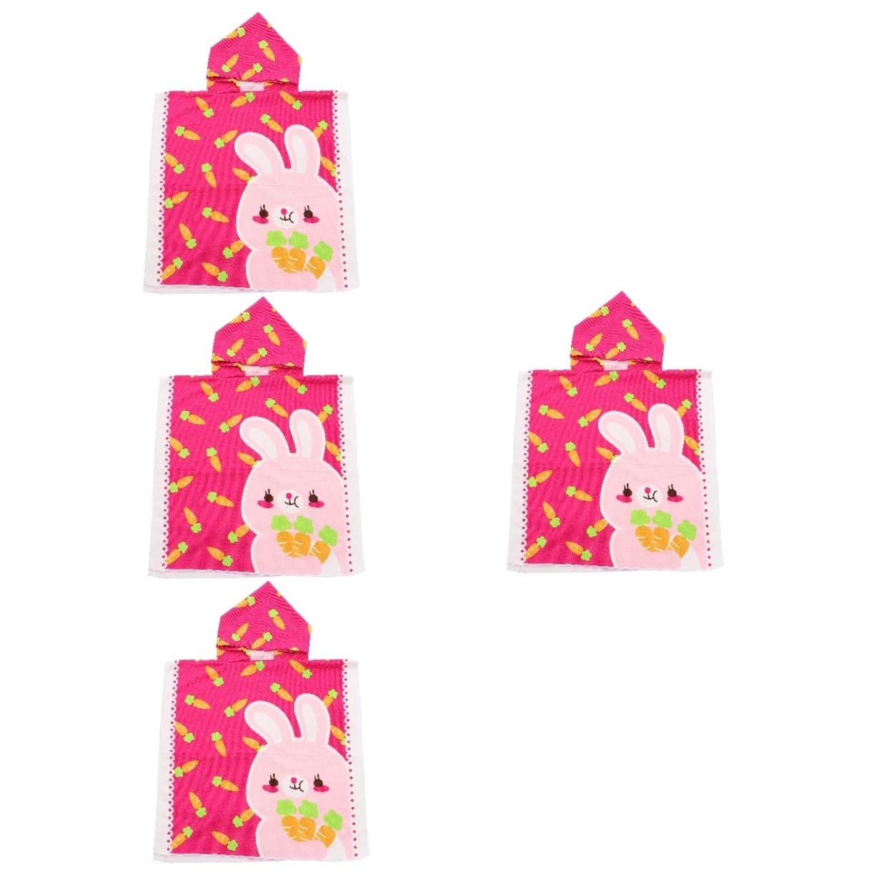 Cabilock 4 Piezas De Albornoz para Toalla Tipo Poncho Toallas para Bebés Pequeños Toalla De Baño con Capucha para Pequeños Toallas para La Cara Toalla De Baño para Toalla De