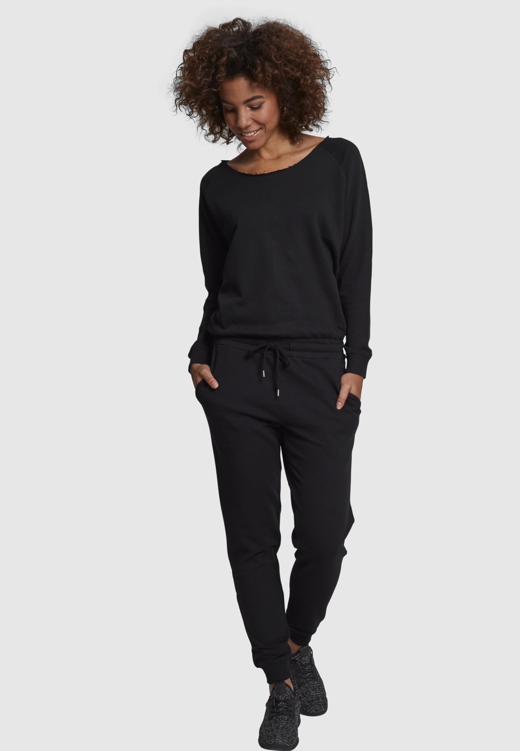 Urban Classics Damen Ladies Long Sleeve Terry Jumpsuit