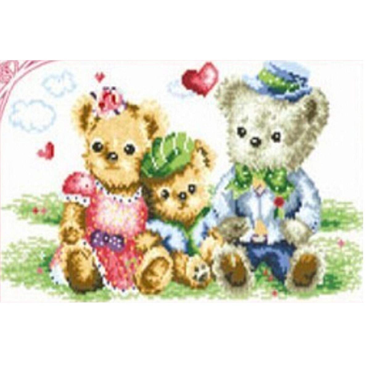 5d Diamond Diy Painting Full Drill Handmade Teddy Bear Love - Main Image