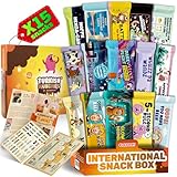 Midi International Snack Box | Premium Exotic Foreign Snacks | Unique Snack Food Gifts Included | Try Extraordinary Turkish Snacks | Candies from Around the World | 12 Full-Size + 1 Bonus