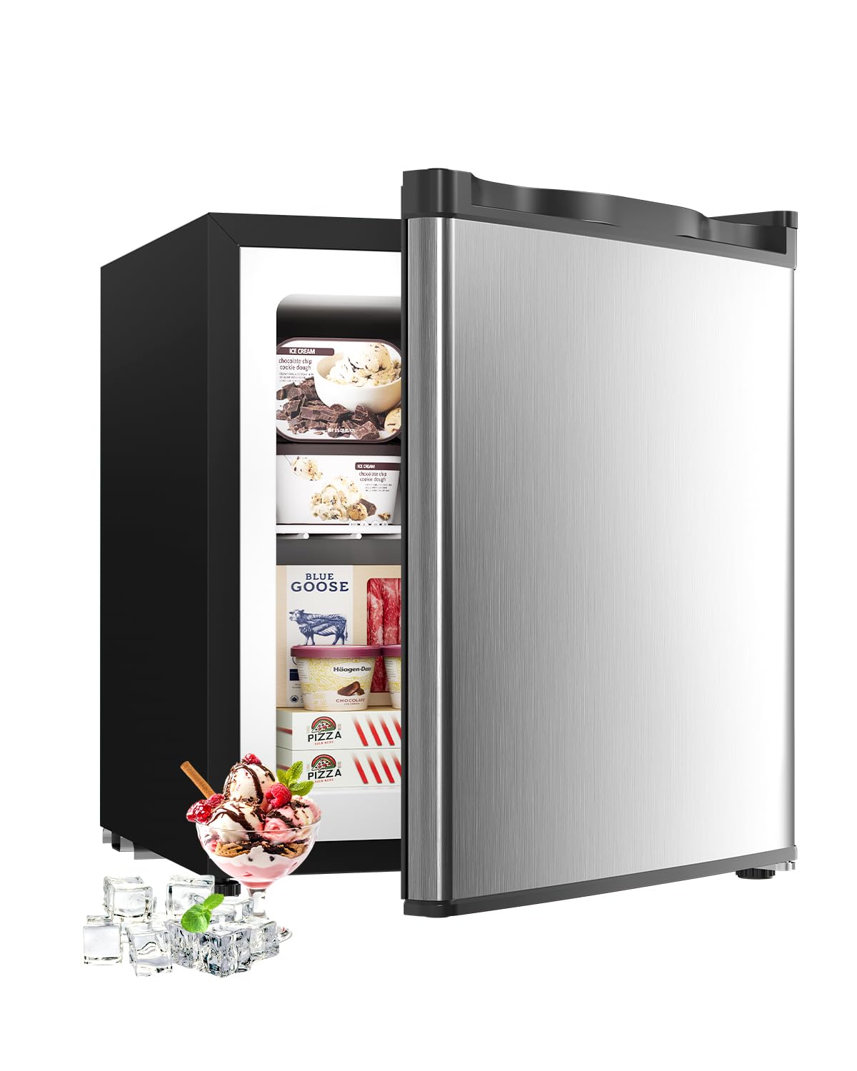 Feelfunn 1.1 Cu.ft Mini Freezer