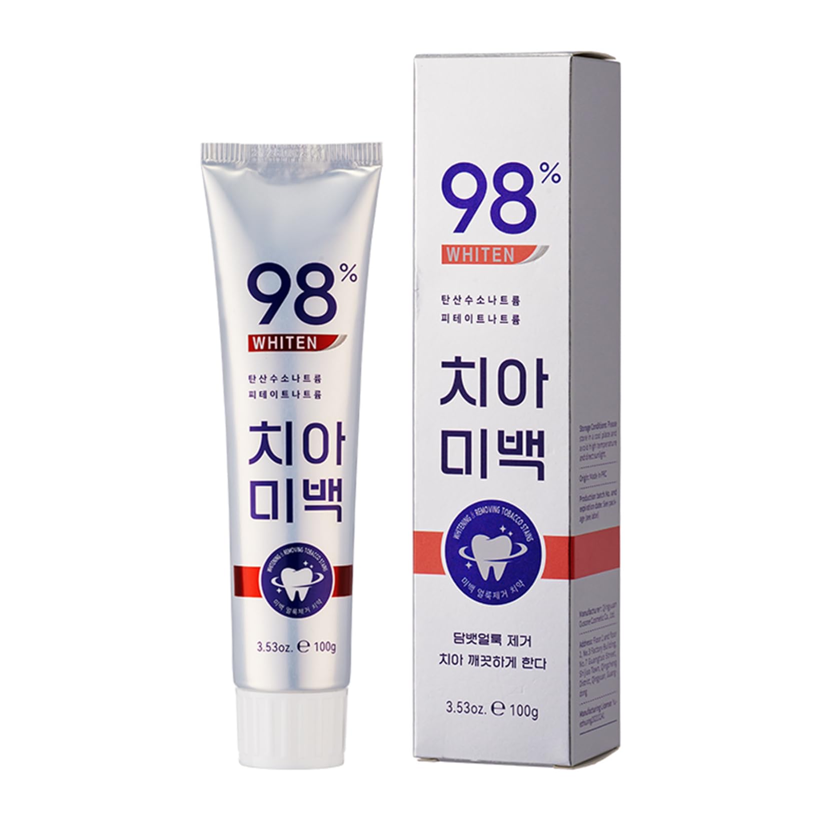 Jan Jean Deep Cleaning Cool Mint Toothpaste for Fresh Breath and Healthy Gums - Advanced Stain-Reducing Formula for