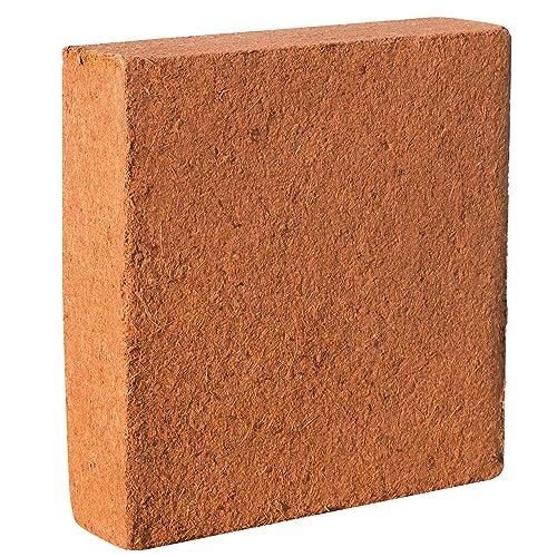 Image of Premium Coco Coir Brick | Coconut Fiber Block | Compressed Growing Medium | Perfect As Hydroponics Garden Soil | 100% Organic and Eco-Friendly | Great Seed Bed (Pack of 1 at 11 Lbs)