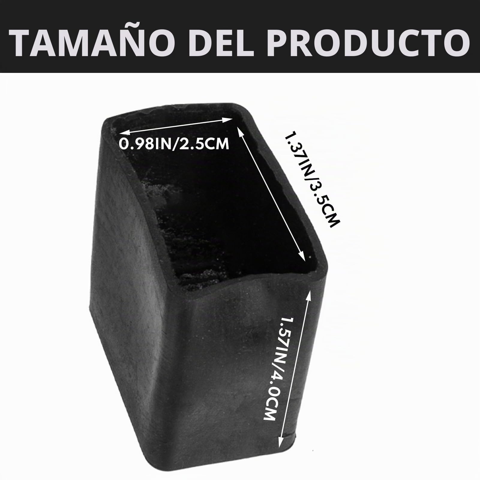 Cabilock - Tapas Protectoras de Goma para Escalera, Zapatas de Escalera, Zapatos de Escalera, Calcetines de Muebles, Patas Antideslizantes para Escalera de Aluminio, Escalera de Pintor,