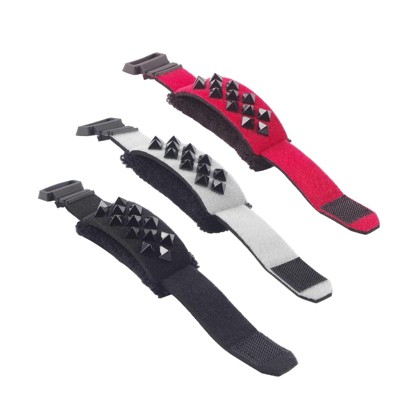 Domary 3 Pack Electric Guitar Bass String Mut Guitar Fret Wrap Dampen with Style Rivets Fit for 6-String Guitar Wooden Guitar Bass Accessories