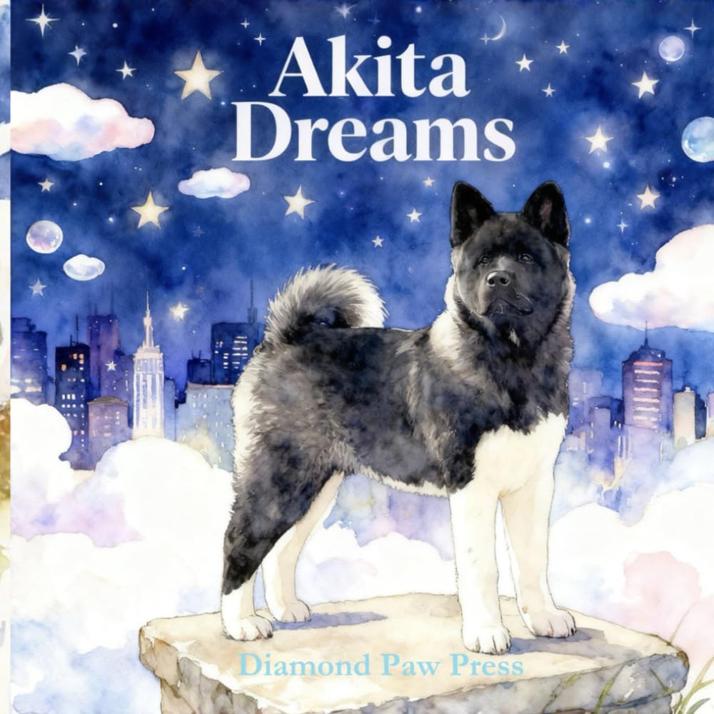 Akita Dreams: Dreamy Nights with Gentle Akita Dogs
