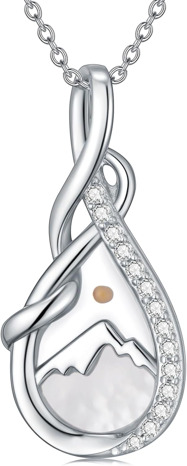 Mustard Seed/Sunset Necklace for Women 925 Sterling Silver Religious Faith Jewelry Gifts for Christian
