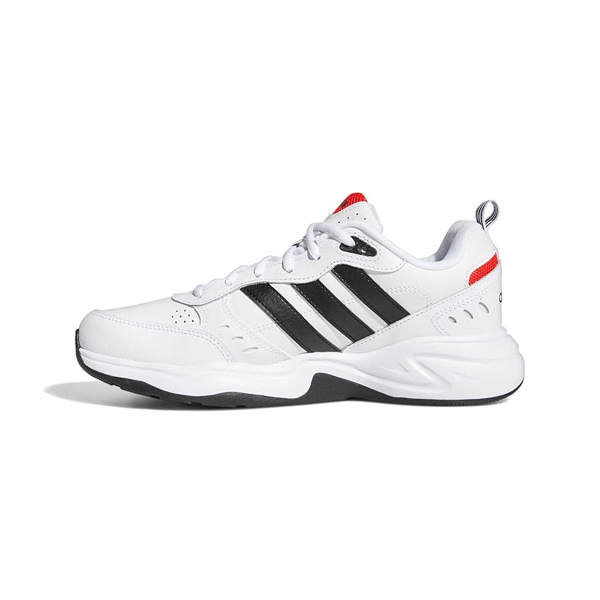 adidas Uomo Strutter Shoes, Cloud White Core Black Active Red, 43 1/3 EU