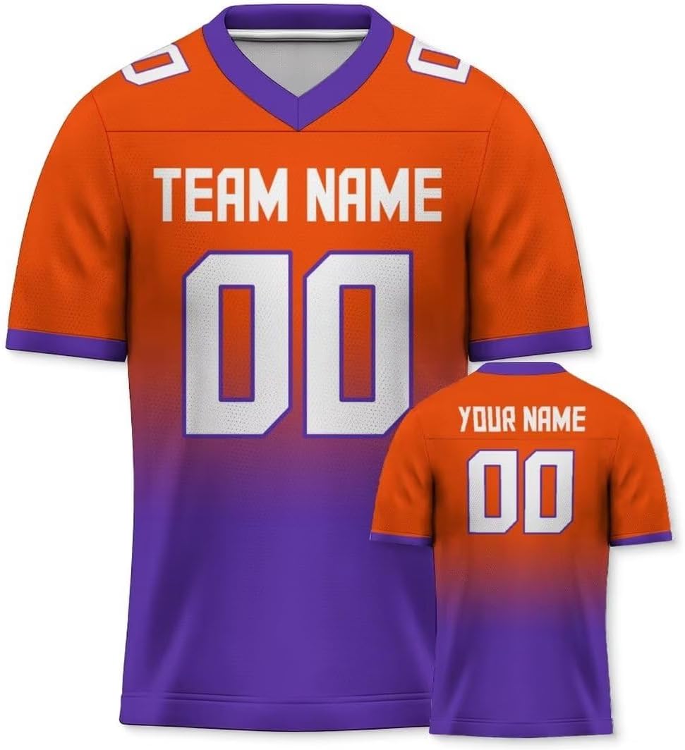 College Football Jersey Custom Gradient Football Jersey