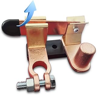 Top Post Knife Blade Master Switch, 12V 24V Battery Disconnect Switch for Auto Car RV-Marine Boat Truck Vehicle, Battery Cut Off Shut Off Switch (Negative,Vertical)