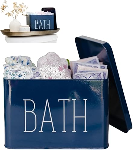 Lola Creates Co - Organizador de baño de granja, almacenamiento de tampones, caja de almacenamiento de baño para organización, encimera decorativa,