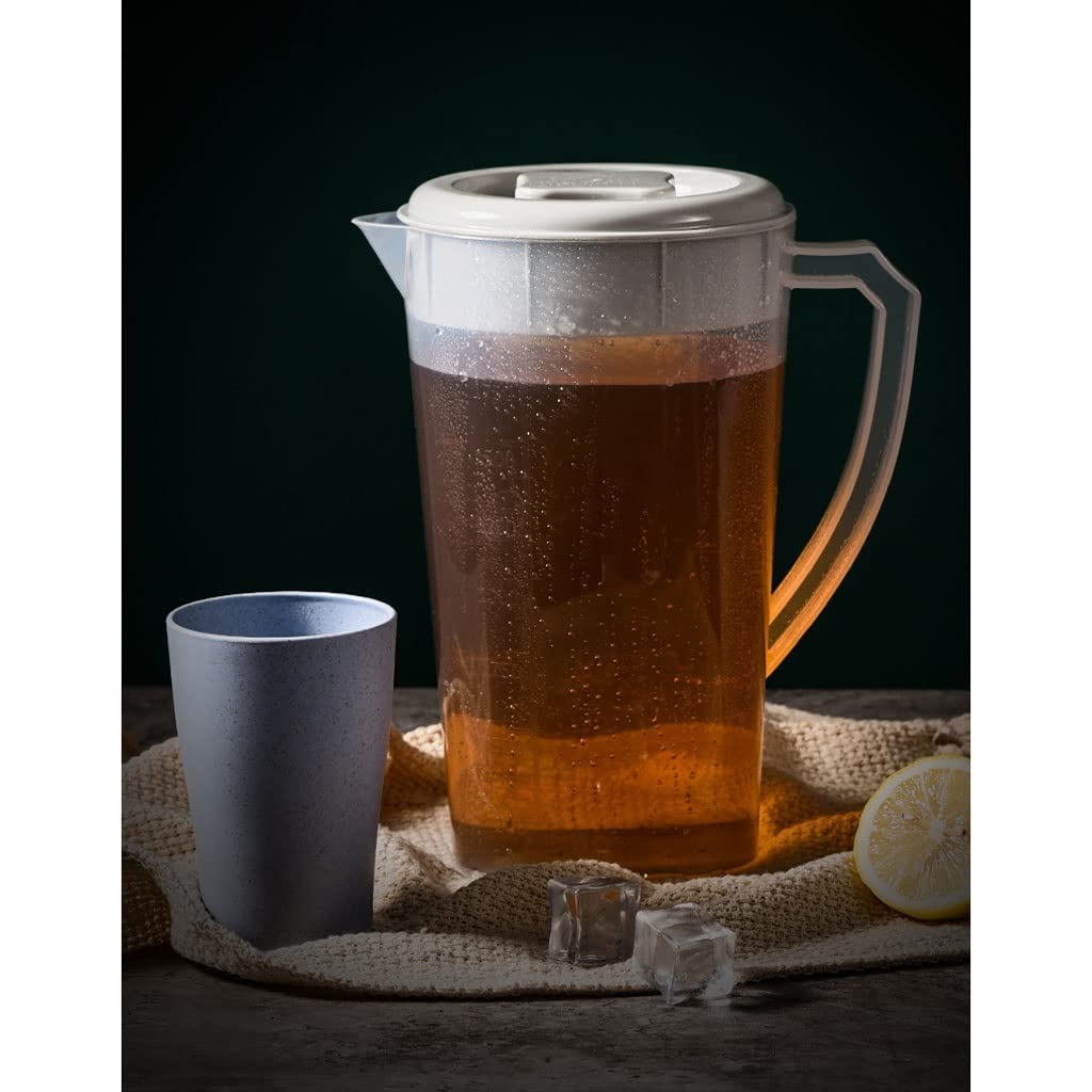 Jarras Jarras de bebidas Hervidor de agua frío Jarros de bebidas Hombres Herbal Tetera Tetera de hielo de gran capacidad Adecuado for té helado Soda Limonada Jugo Familia Jarra de Agua de Jarra de Jug