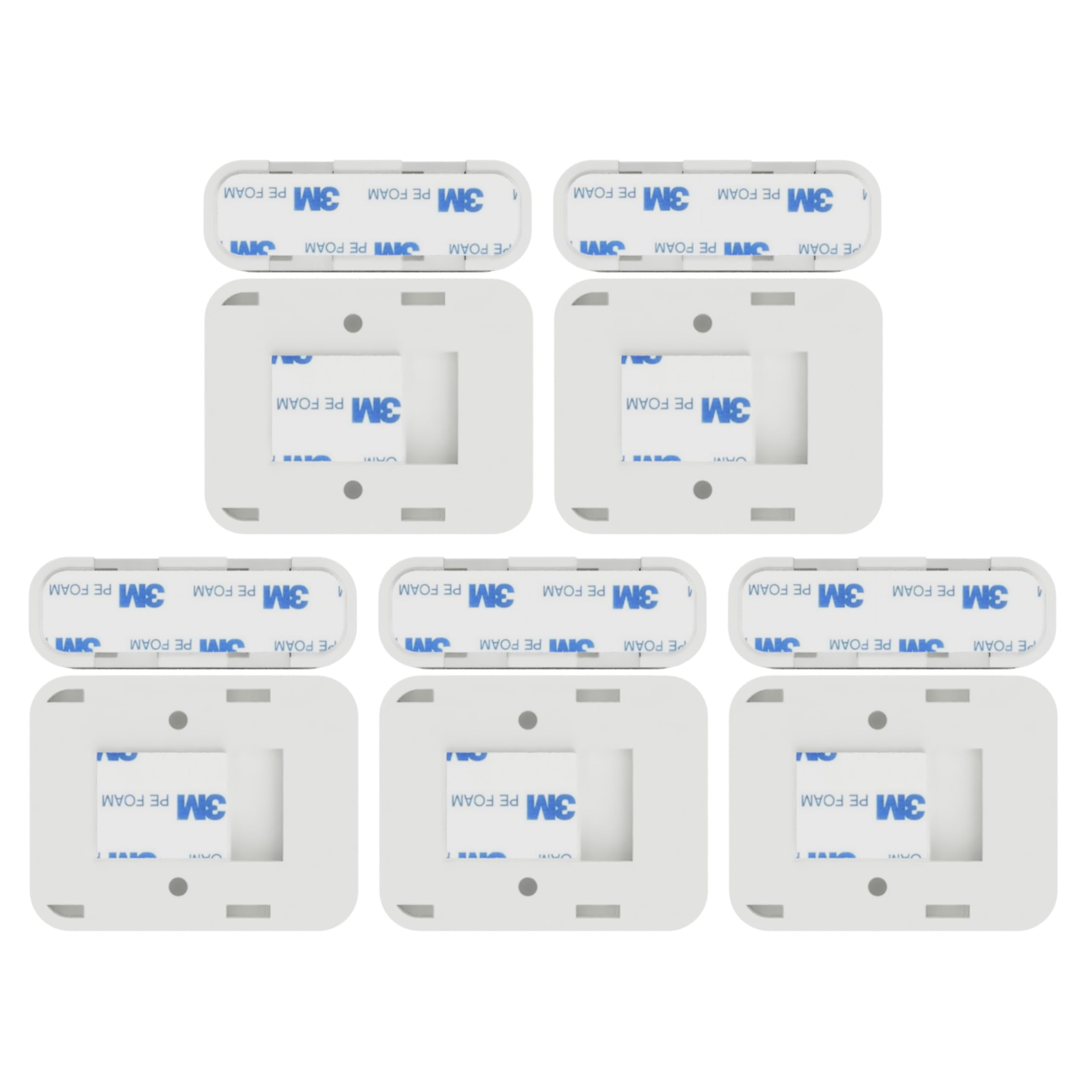 Simplisafe Entry Sensor Adhesive | Mounting Tape for Simplisafe Door, Entry, and Contact Sensor | Easy Mount, No Cutting, Peel and Stick (5 Pack Sensor + 5 Magnet Side)