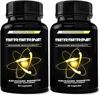2 Pack 1500mg Advanced Bioavailability Micronized Berberine Supplement All Natural w/BerbeTal™ Support. 180 Total Capsules