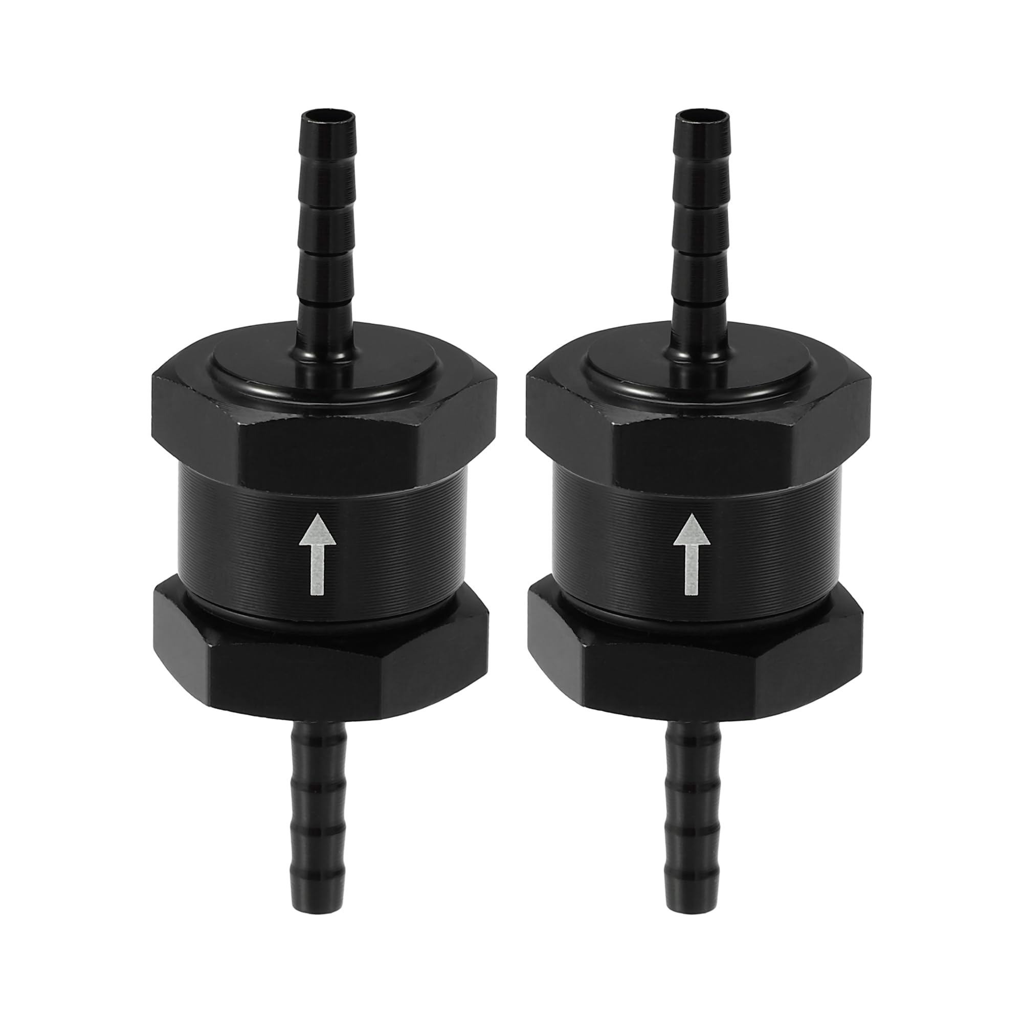 2pcs 8mm 5/16" Fuel Line One Way Non Return Check Valve Petrol Diesel Oil Alloy