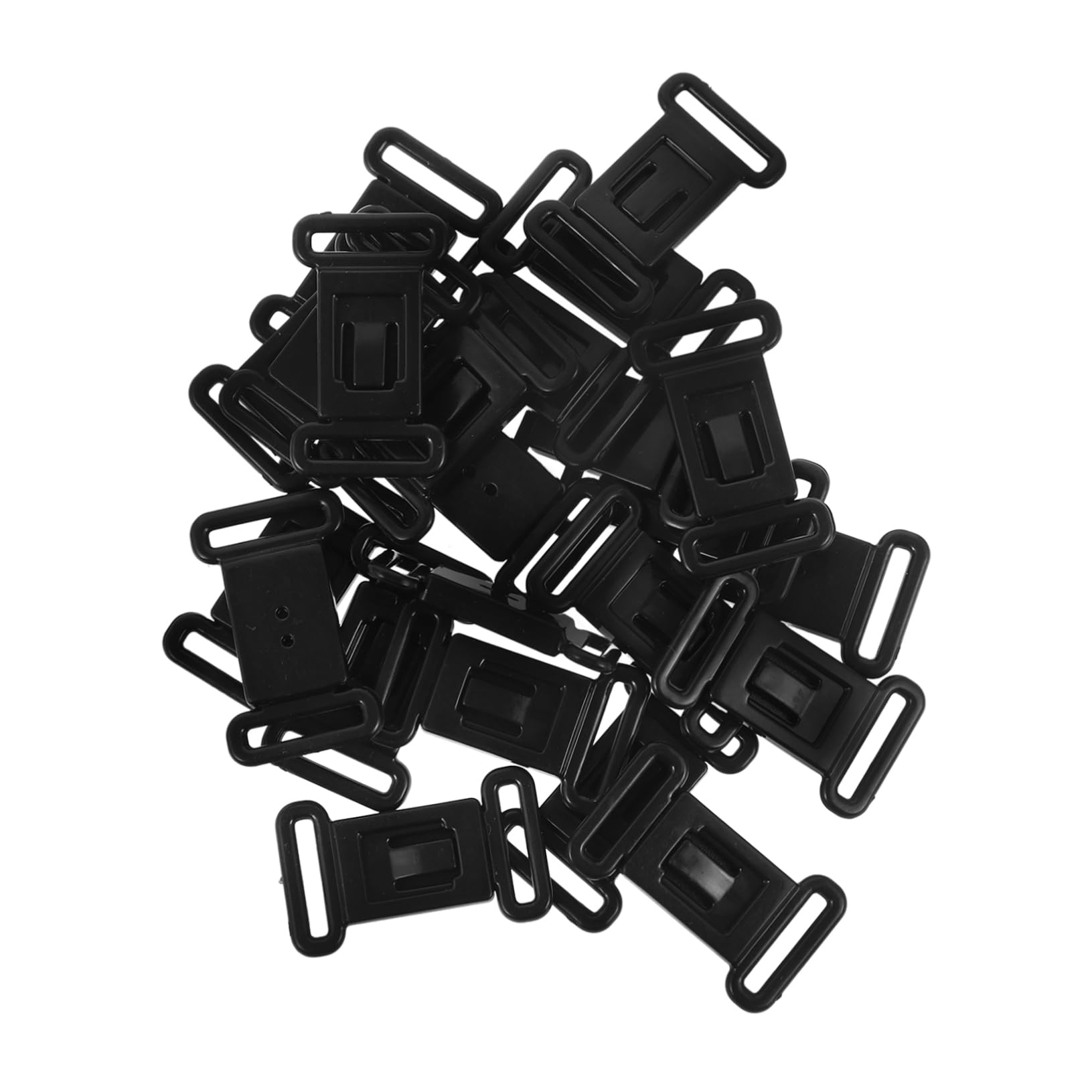 Artibetter 500 Sätze Unterwäsche-Knopf Haushalts-BH-Schnalle weibliche Versorgung Bequeme BH-Schnalle BH-Haken kompakter BH-Clip bequemer BH-Einsteller Harz Black