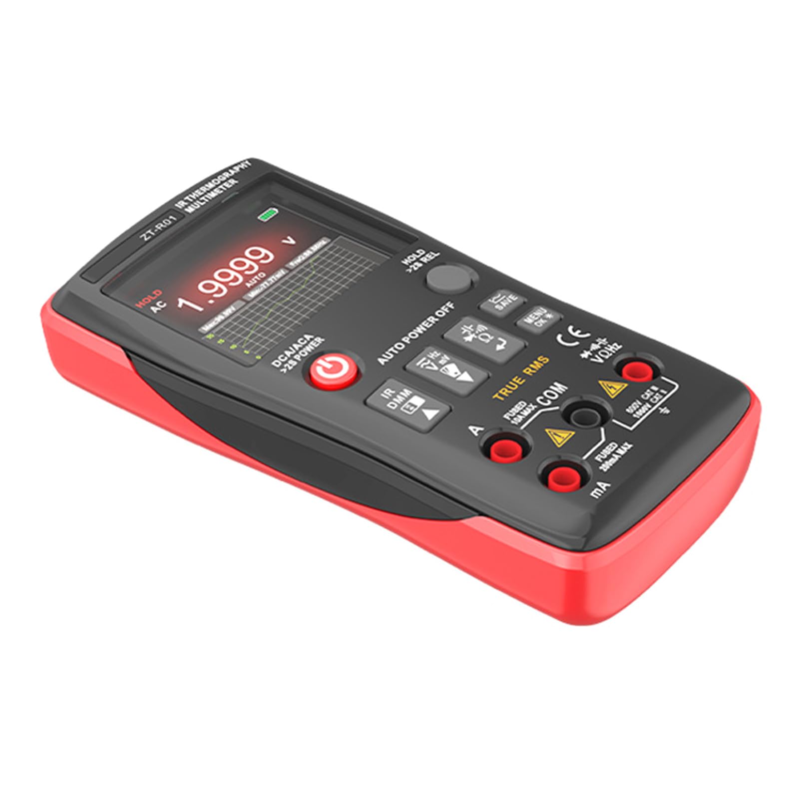 Kaccde Professional Thermal Imaging Multimeter With Protective Case Suitable For Field Technicians Work Electrical Maintenance Waterproof Electrical Testing Tool
