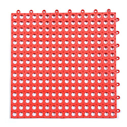 heDIANz PVC Non-Slip Bath Mat,Bathroom Mat,Shower Mat,Carpet Toilet Kitchen Cushion Cover Red