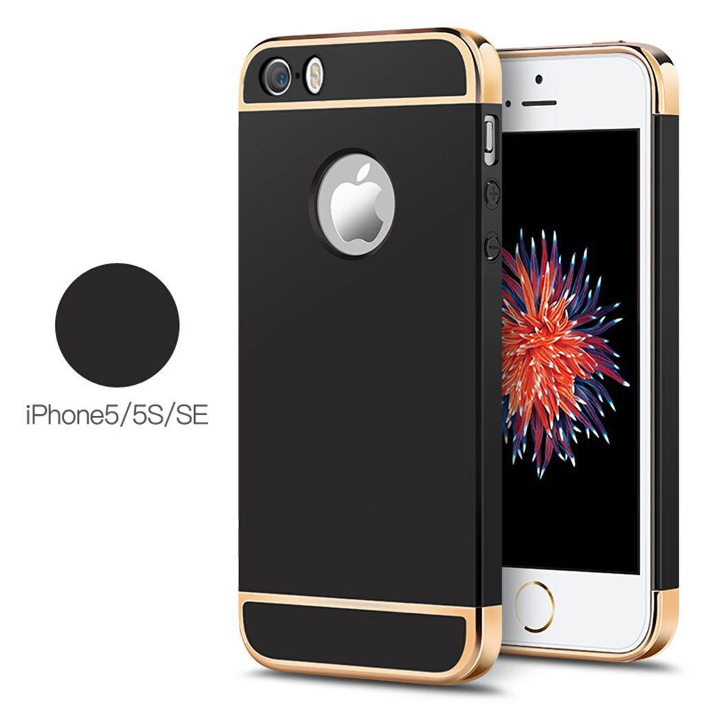 Ron *3-in-1 Shockproof* Dual Layer Thin Back Cover Case for Apple 