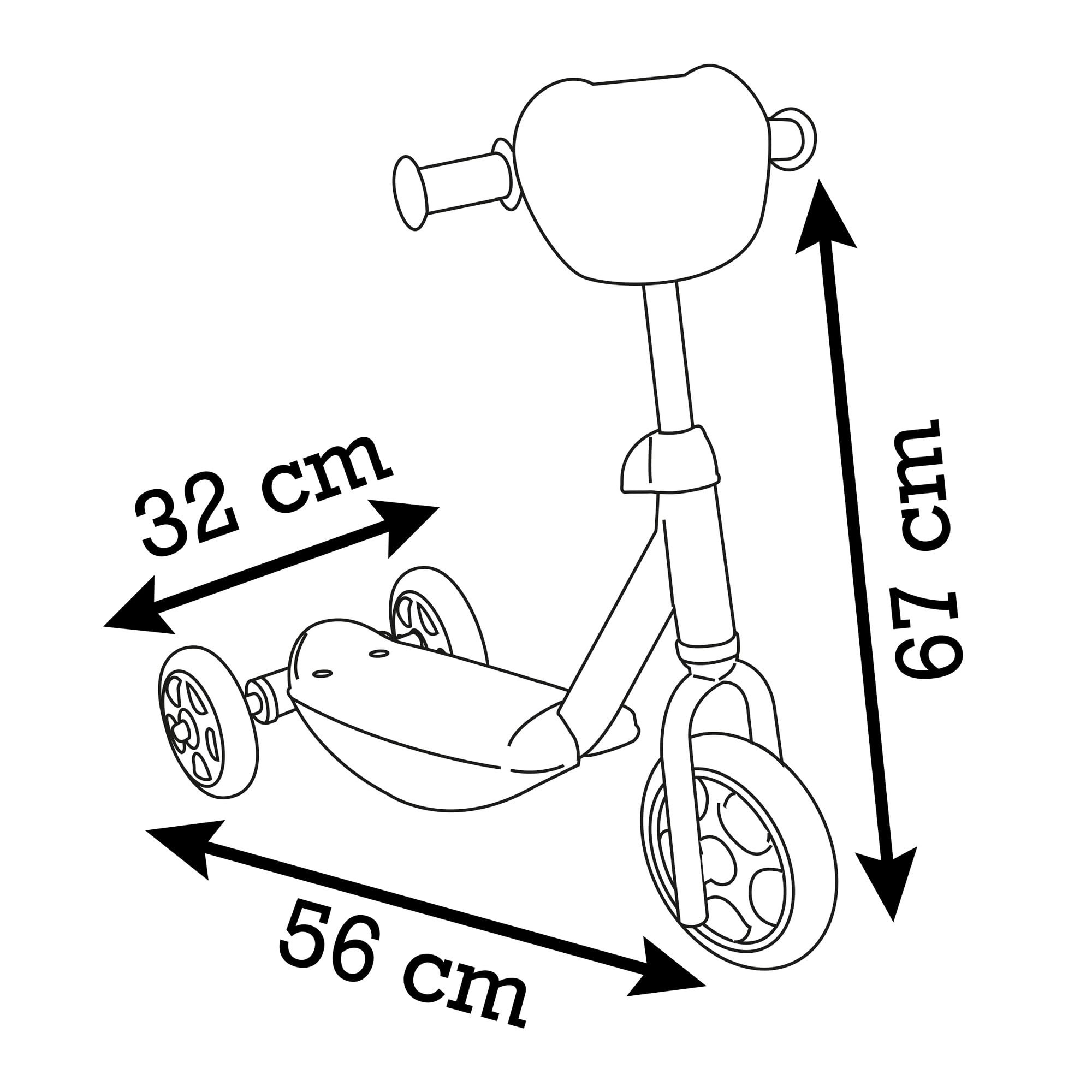 SMOBY Gabby Skateboard 3R per 3 anni