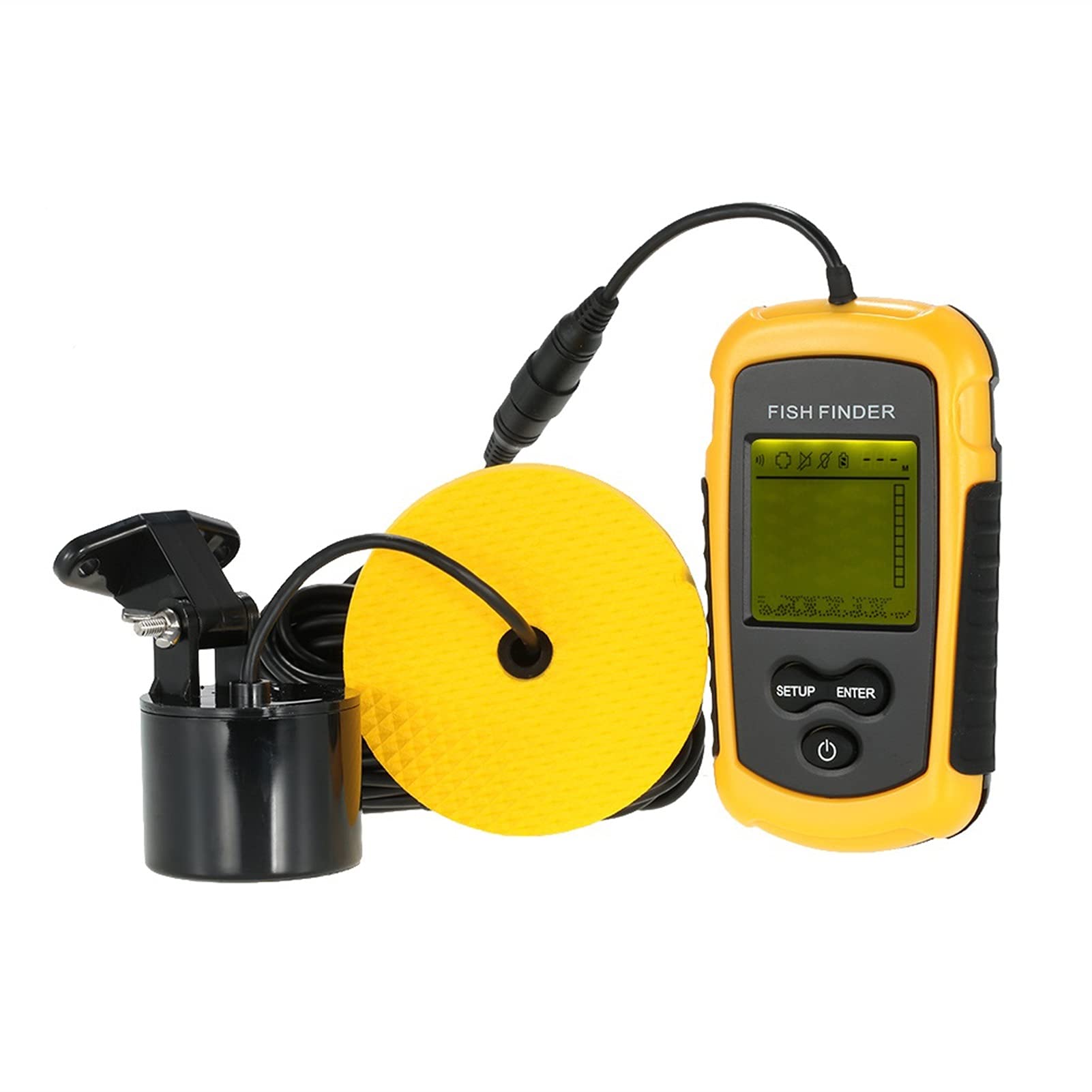 Camera Sous Marine, Détecteur de poisson LCD Écran couleur Portable Portable 100 m de profondeur de profondeur Sonar Echo Sounders Fishfinder Détecteur de Poisson Sous-marin étanche(Light Grey)