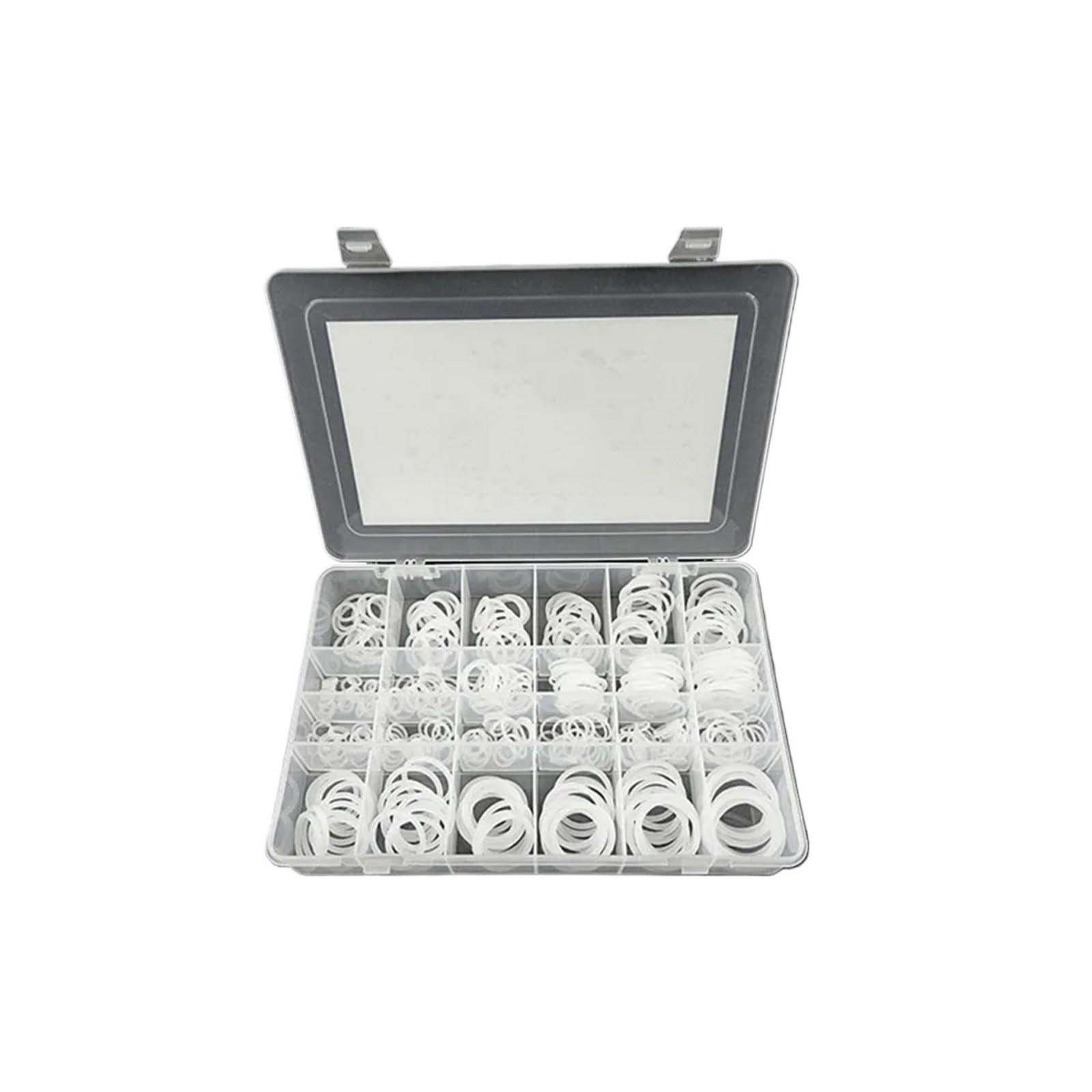 Juntas tóricas de Goma/Sello de Anillo de Silicona VMQ NBR FKM Juntas tóricas de Sellado arandela de nitrilo Juego de Juntas tóricas de Goma Juego Surtido de Anillos de Caja(BVW-390)
