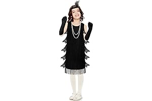 Vintage-Inspired Flapper Costume for Charming Kids