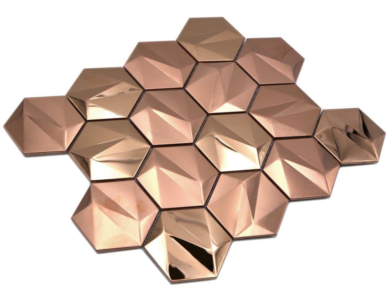 Etagère rectangulaire modèle Hexagone en acier inox brossé ou noir... | Bâtir Moins Cher Etagère rectangulaire modèle Hexagone en acier inox brossé ou noir... | Bâtir Moins Cher