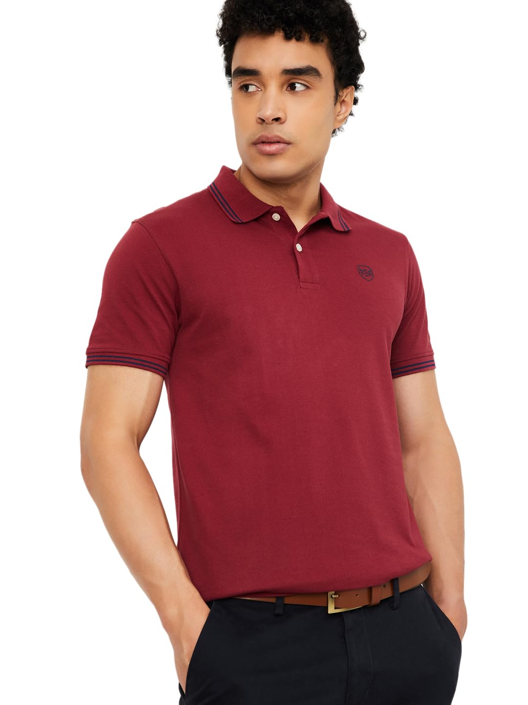 Men's Cotton Slim Fit Polo T-Shirt