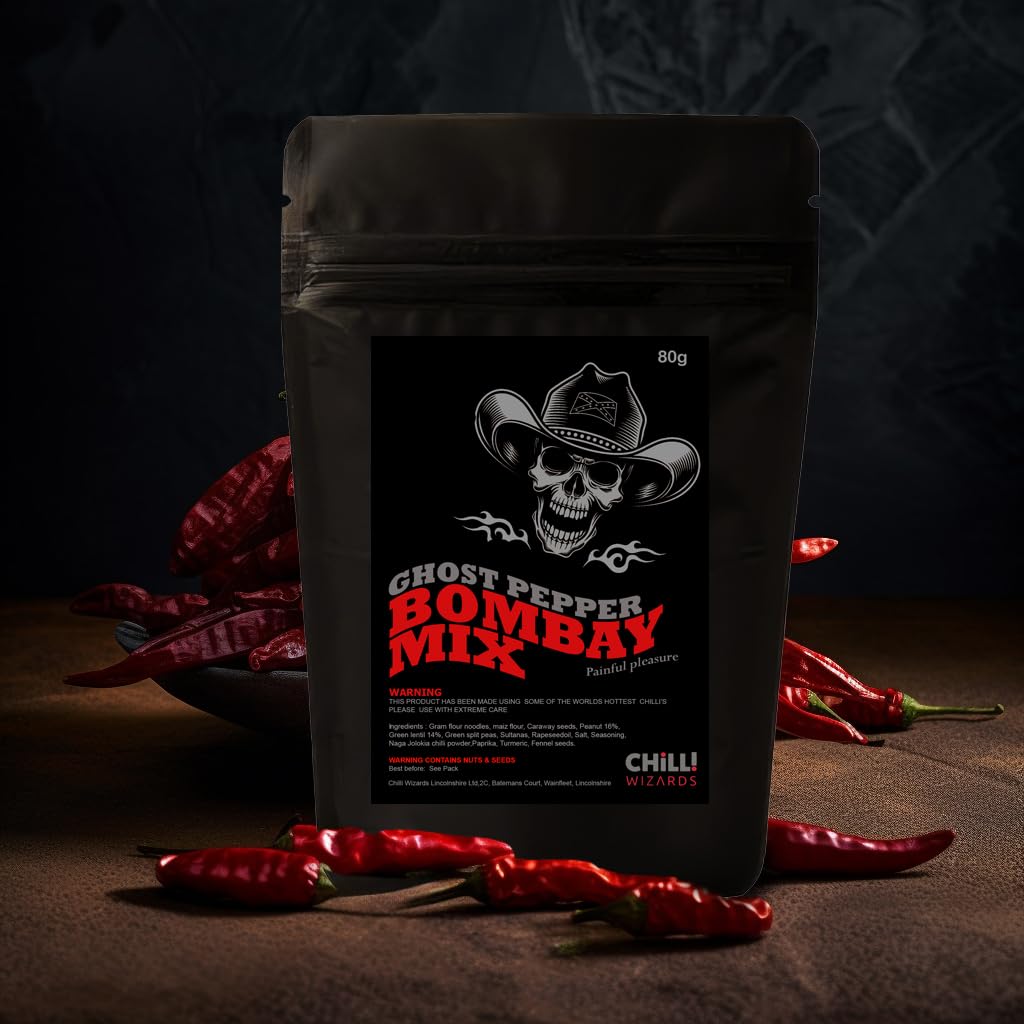 Chilli Wizards - Mélange Bombay Piment Fort avec Piment Fantôme - 100g