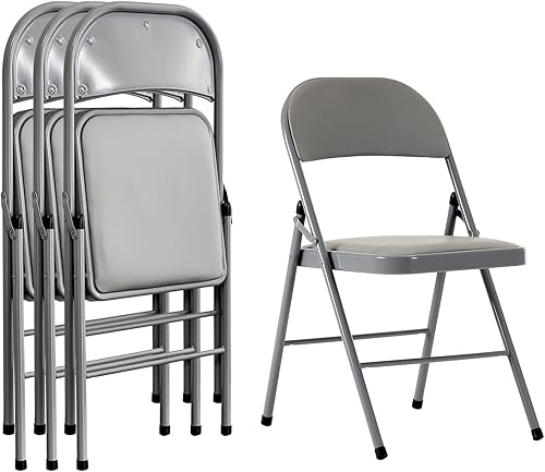 Silla plegable resistente, sillas plegables para interiores y exteriores, silla plegable ligera, sillas portátiles para eventos, marco de metal,