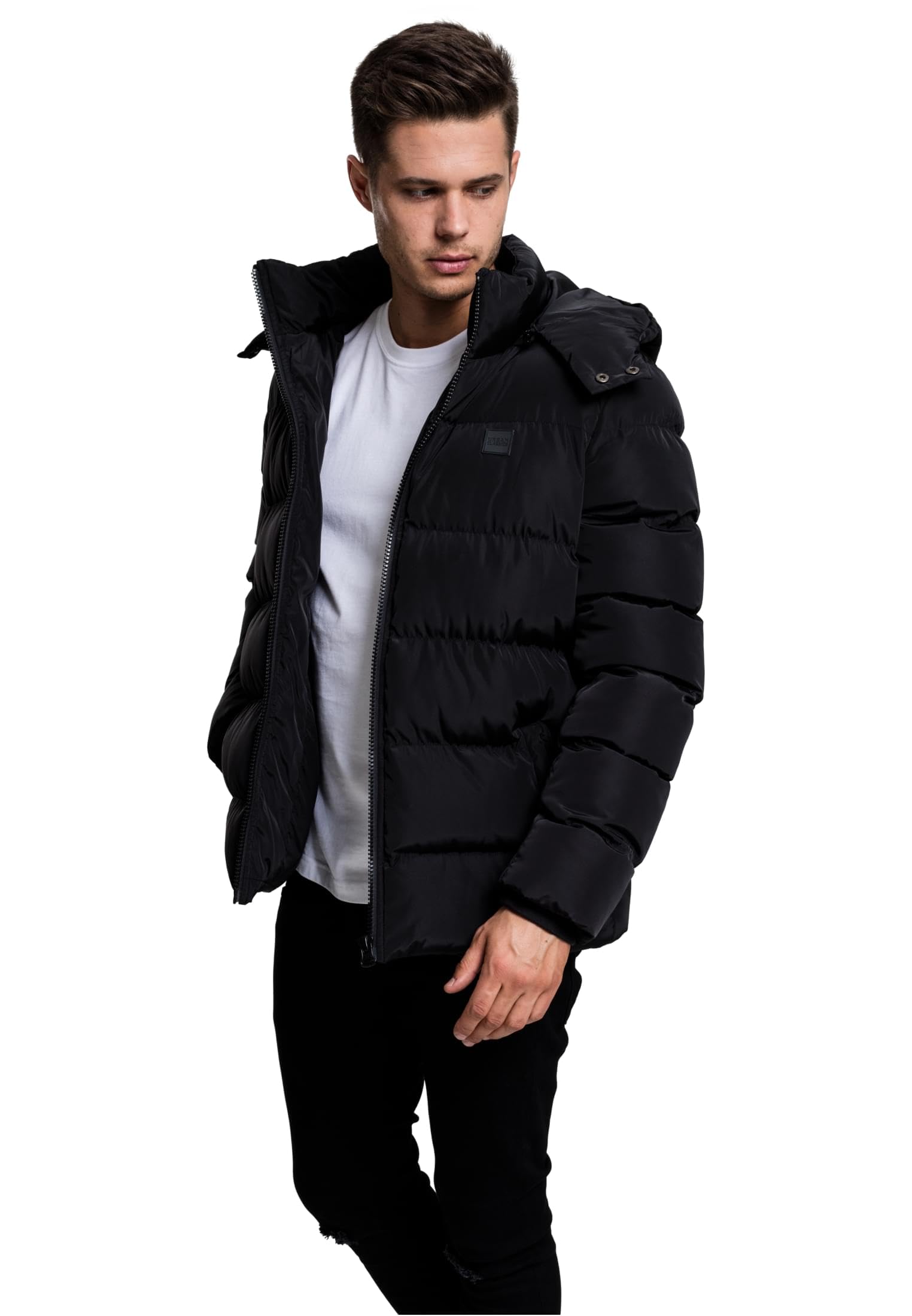 Urban Classics Herren Hooded Puffer Jacket