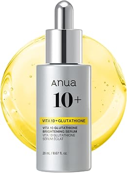 ANUA Vitamin 10 Glutathione Serum, 0.7 fl oz 20 ml, Beauty Serum, Skin Care