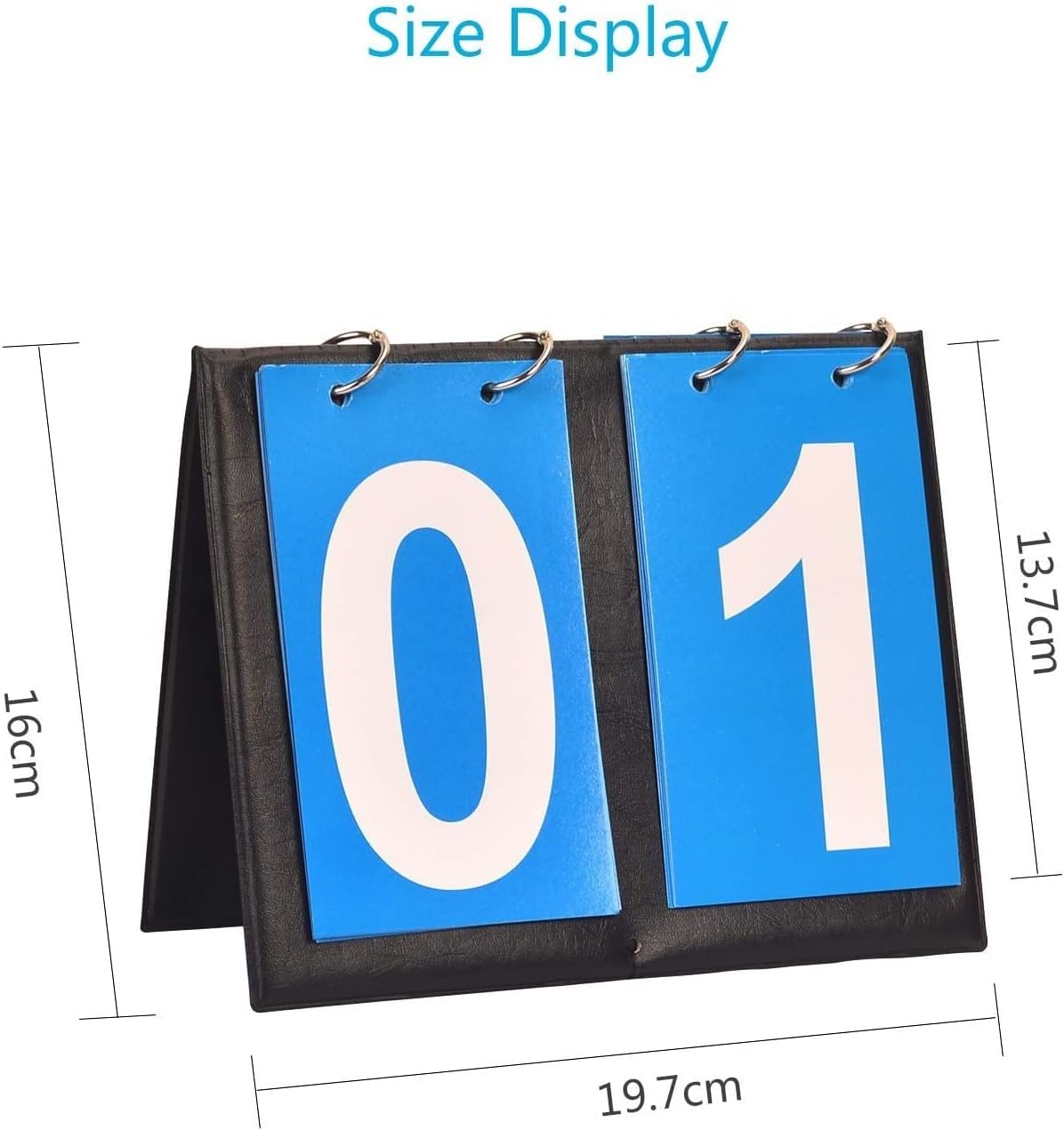 Sports Scoreboard 2pcs Score Board Numbers Portable Flip Digital Scoreboard Red&Blue for Baseball Football Volleyball Basketball Table Tennis Curling Fencing Rugby