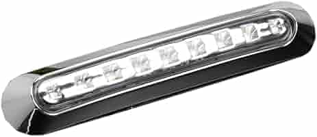 Amazon.co.jp: 12V 24V サイドマーカー ホワイト発光 クローム