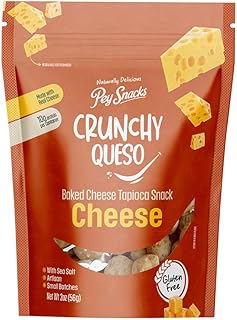 Pey Snacks – Crunchy Queso Cheese Snacks, Baked Cheese & Tapioca Bites, Crispy Savory Gluten-Free Snack Made with Cheddar, Parmesan & Tapioca Starch, Addictive Light Crunch, Pack of 3
