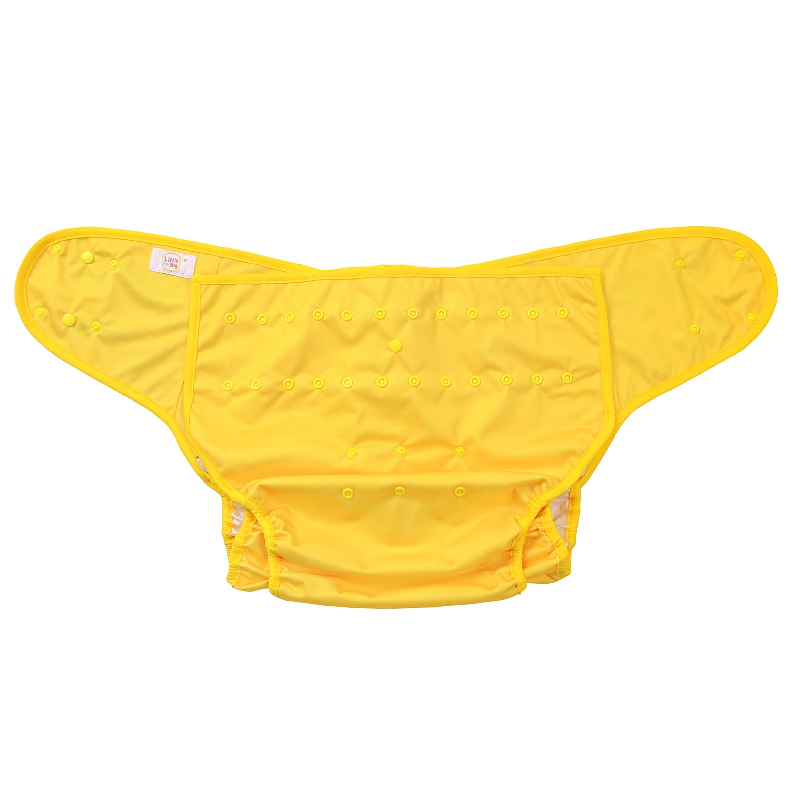 LittleForBig Waschbarer Verstellbarer Wiederverwendbarer Wasserdichter Stoffwindel Überhose Bezug für Erwachsene Einheitsgröße