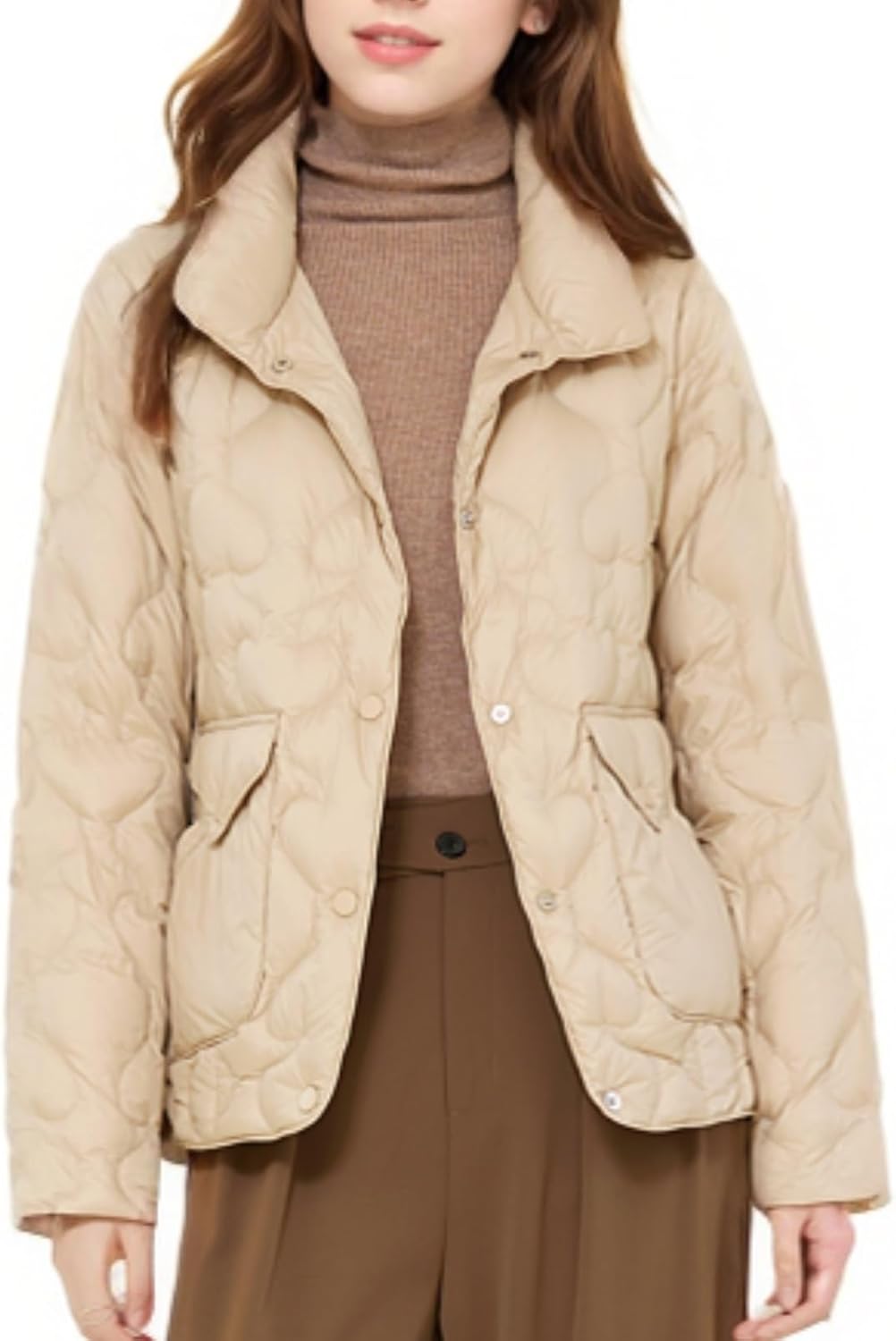 Women's Ultra-Lightweight Winter Warm Short Puffer Jacket