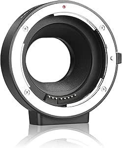 Meike MK-C-AF4 Lens Adapter EF-EOS M Auto-Focus Lens Converter for Canon EF/EF-S Lens to Canon EOS-M Mirrorless Cameras M1,M2,M3,M6II,M50,M100,M200