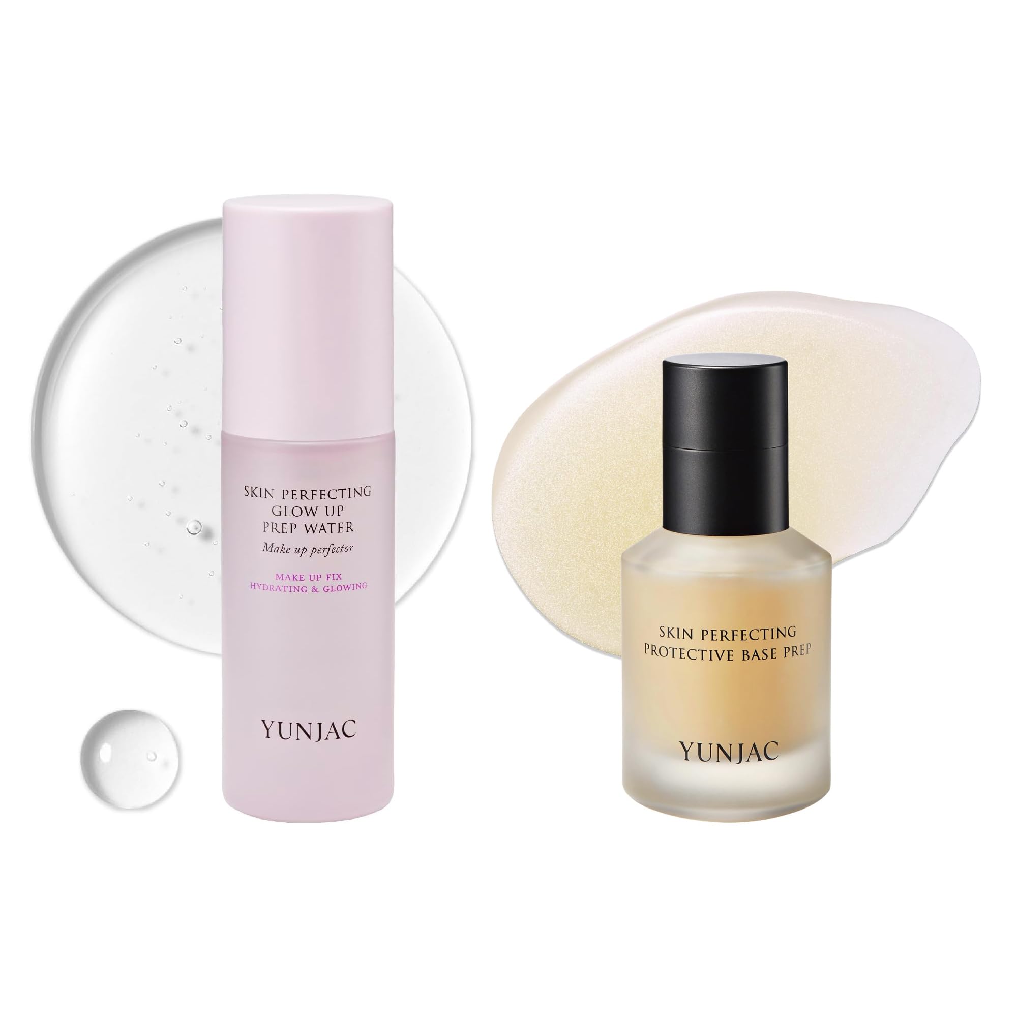 Perfecting Glow UP PREP Water (1.69fl oz) -YUNJAC Base Prep Grip Primer (1.35 fl oz)