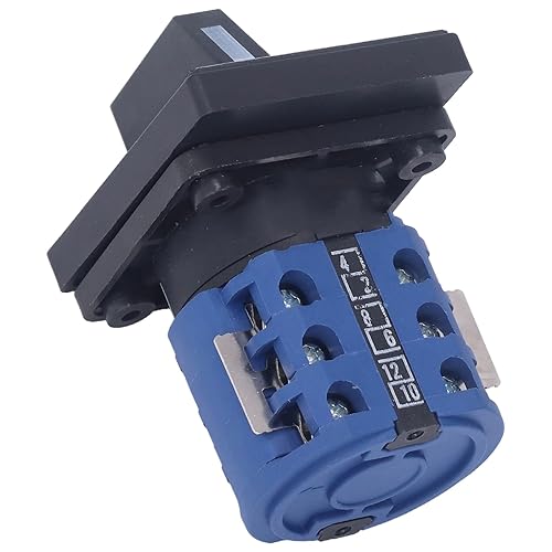 Miniatura 8 de Interruptor de cambio de leva, interruptor de cambio de leva rotativo 3 fase 4 alambre CA10 Interruptor selector de cambio universal Transferencia