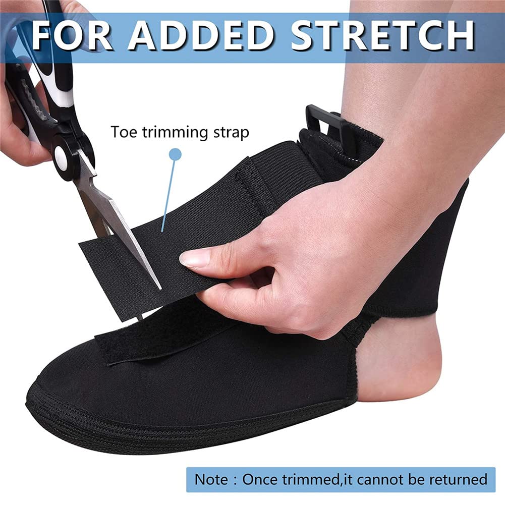 Férula de compresión de cobre para fascitis plantar, soporte para fascitis plantar, férula para pie caído dorsal para pie derecho o izquierdo, férulas de estiramiento suave para pies, sueño, M