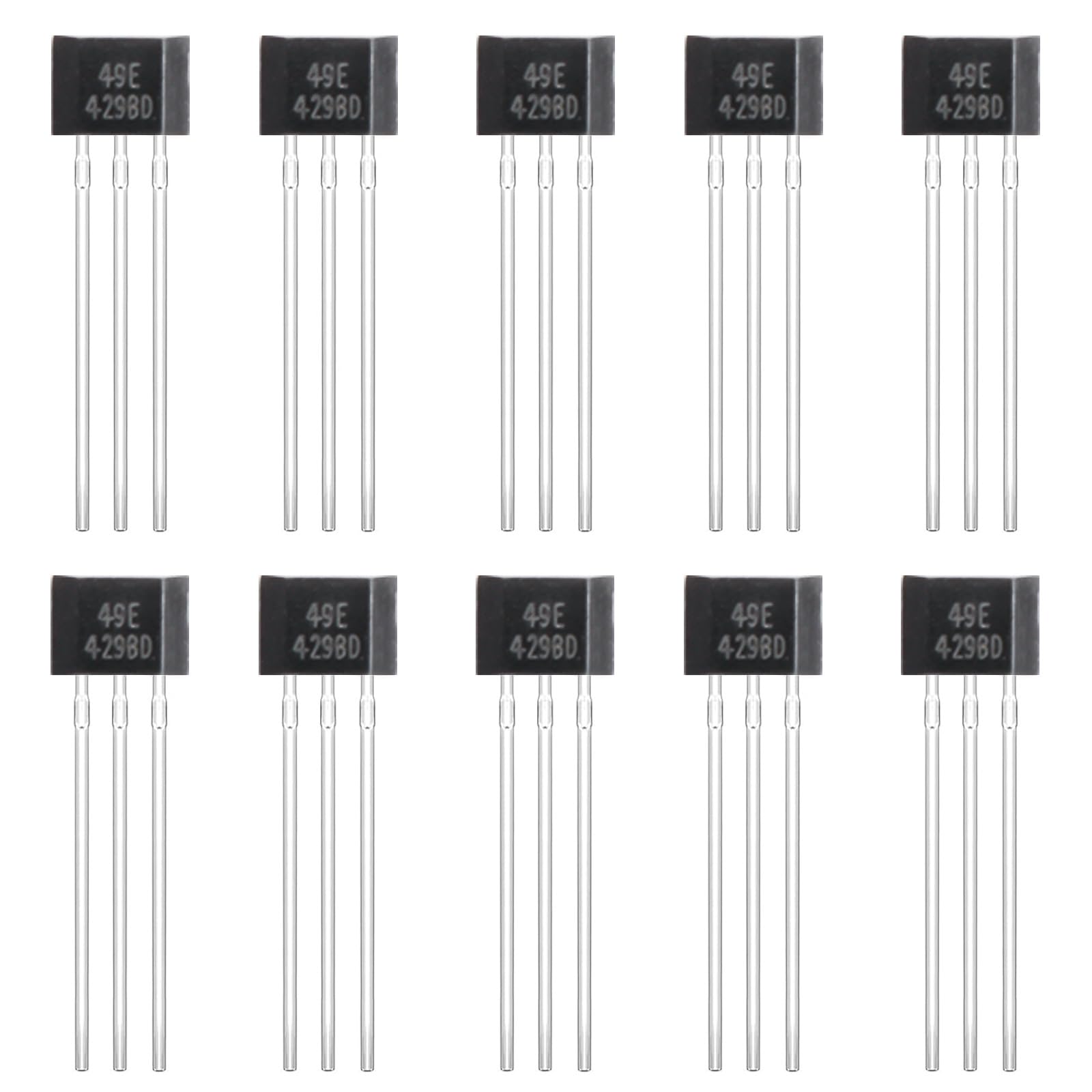Sensor de efecto Hall 49E OH49E SS49E detector TO92S magnético lineal 3 pines pack 22 8