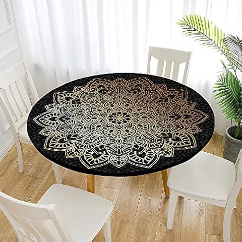 Fansu Mantel Elástico Impermeable Bohemio Negro Cover