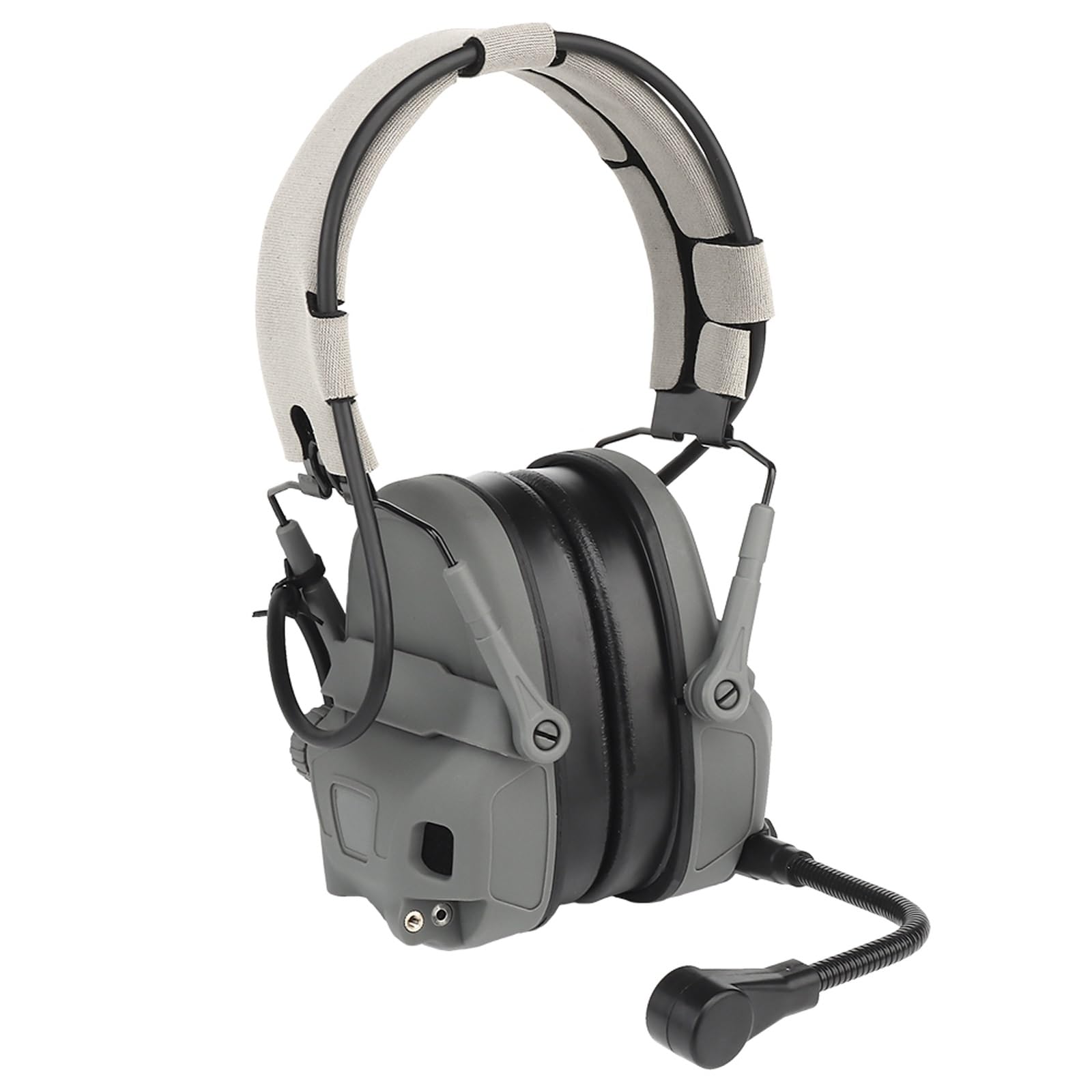 Retractable and Foldable Tactical Headset, Airsoft Hunting Headphone, for Military and Outdoor Adventures