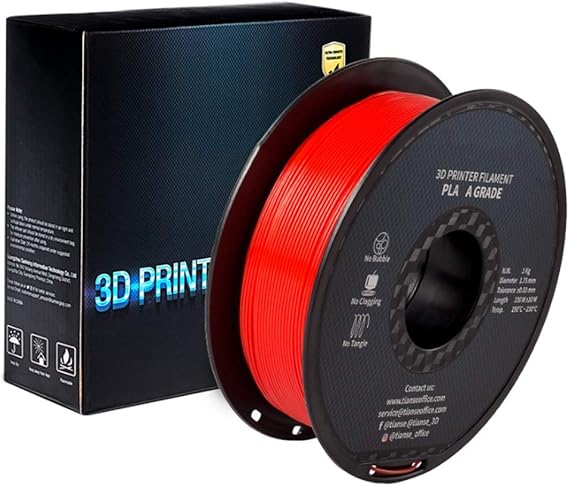 review FARUTA Improved PLA, 3D Printing Filament, Red 1kg, 1.75mm Filament, Suitable for 3D Printer and Printing Pen