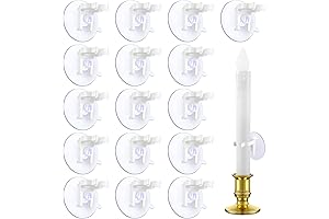 16 Pieces Window Candle Suction Cups Holder