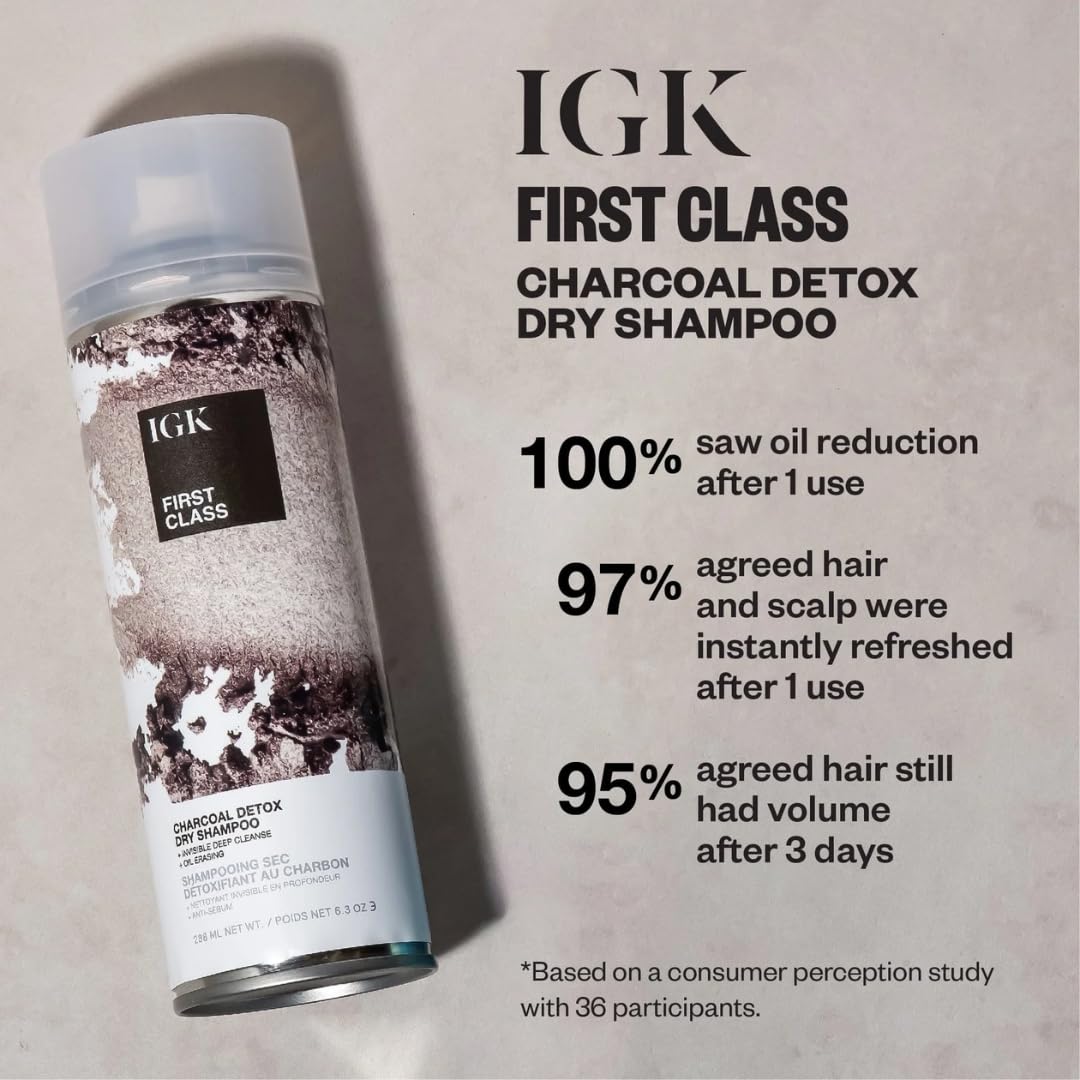 IGK First Class Dry Shampoo + Antisocial Dry Hair Mask Set | Volume, Freshness + Nourishment for All Hair Types | Oil Absorbing, Frizz Control + Hydrating | 2.0 oz + 1.7 oz - Image 8