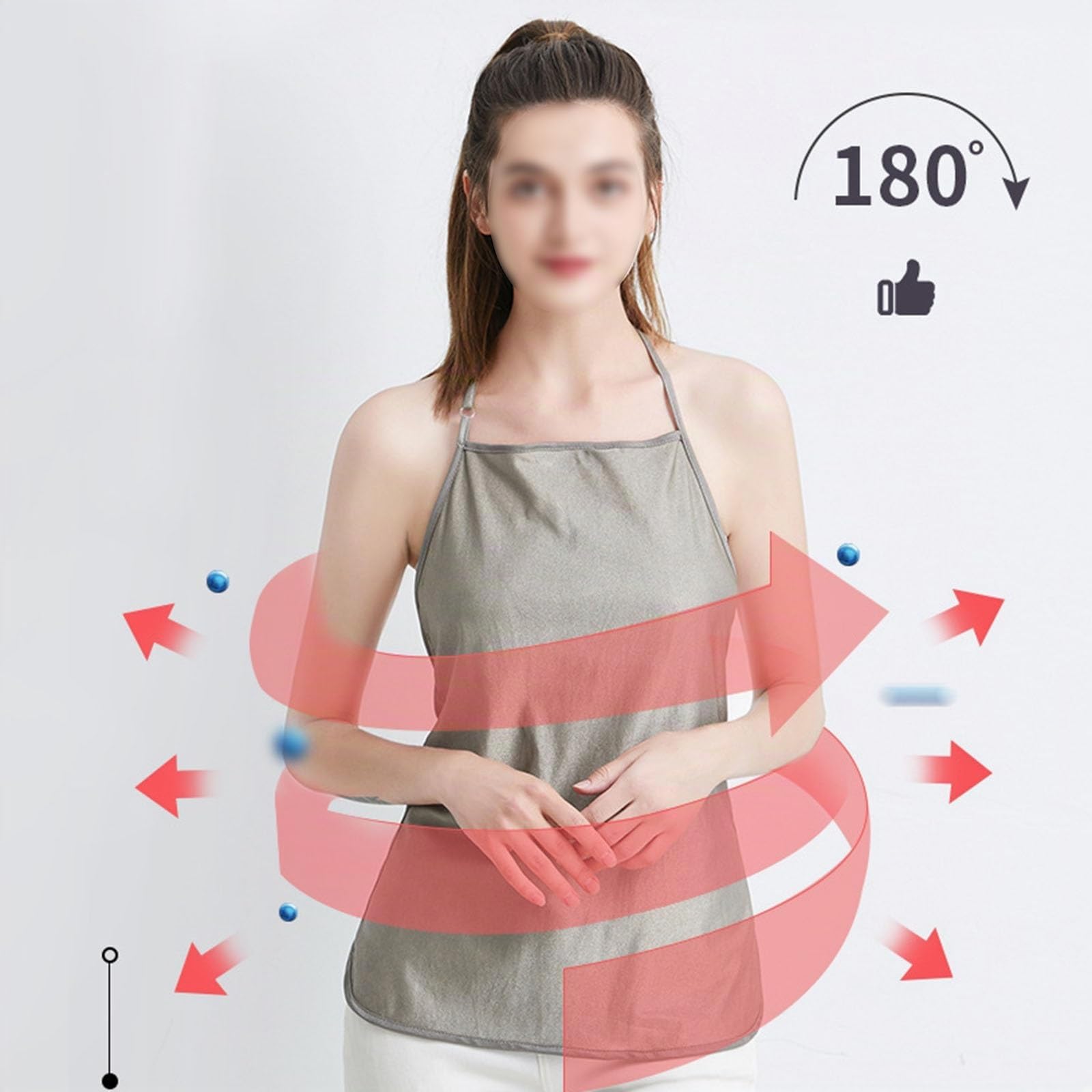 Vêtements Anti-radiations Hauts de Maternité Tunique de Grossesse EMF Protect Bandeau Ventral Bloquant les Ondes en Fibre D'argent Tablier Débardeur