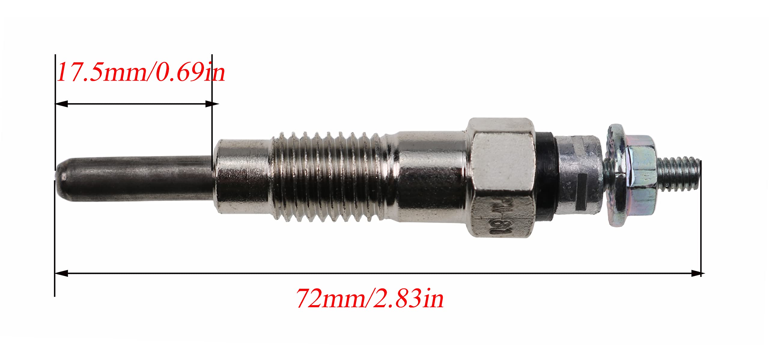 Amazon.com: JEENDA 3PCS Glow Plugs M87919 AT110814 for John Deere  